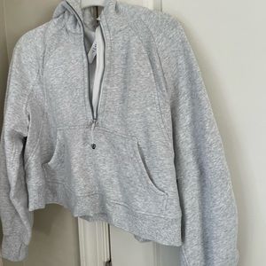 Lululemon Oversized Half Zip Scuba Heathered Grey Medium/Large